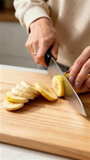 Satisfying Banana Cutting ASMR 🍌 | 2 Minutes of Pure Sound | Ultra HD Cinematic#ASMR #BananaASMR