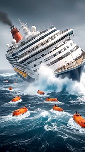 Massive Cruise Ship Overwhelmed by Storm – Chaos and Panic on Board #shipdisaster #ship #cruiseship #cargoship #fyp #viral #reels | Ship Disaster