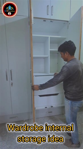 wardrobe internal storage idea 🔥🔥#ytshorts #shorts# #shorts