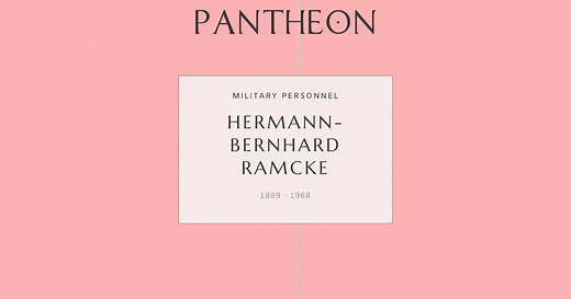 Hermann-Bernhard Ramcke Biography | Pantheon