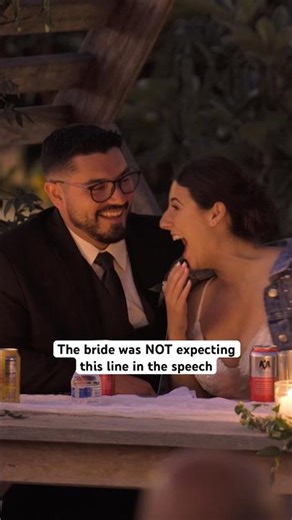 From sweet to hilarious😂 #wedding #weddingday #weddingspeech
