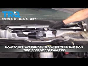 How to Replace Windshield Wiper Transmission 2002-2008 Dodge RAM 1500