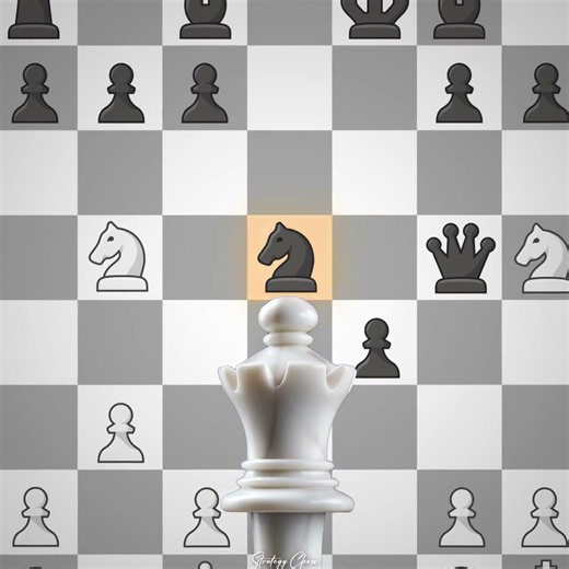 The Ultimate Knight Fork Execution #chess #knightfork #shorts