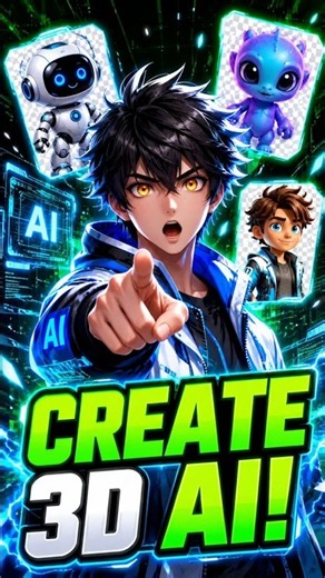 Create 3D & Anime Characters with AI 🤯🔥 | Free AI Character Generator #shorts