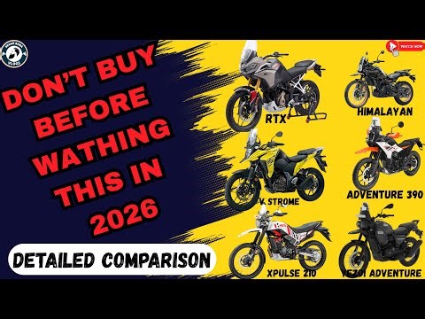 ADVENTURE BIKE WAR! Himalayan 450 vs KTM 250 vs RTX 300 vs V-Strom 250 vs XPulse 210 vs Yezdi Adv