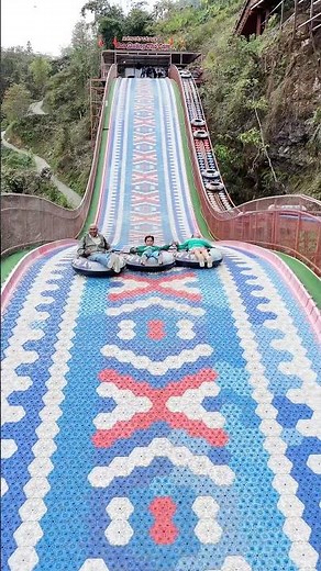 Amazing Rainbow Slide at Cat Cat Village Sapa Vietnam