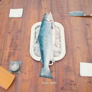 - fish cutting technique.!😳🖤 | 𝗚𝗮𝗻𝗴 𝗟𝗲𝗮𝗱𝗲𝗿