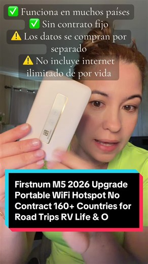 Firstnum M5 2026 Portable WiFi Hotspot for Travelers