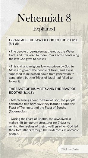 Nehemiah 8 Bible Study and Explanation