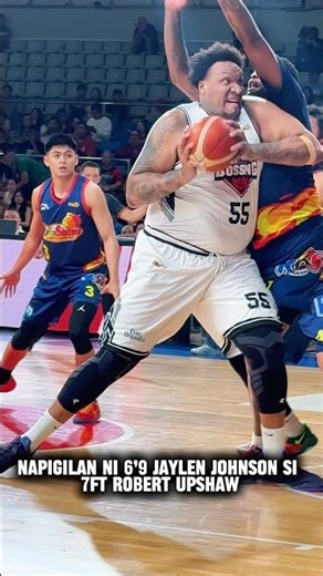 Upshaw vs Johnson #rainorshine #blackwater #pba #viral #trending #basketball #shorts #fyp #pbalive