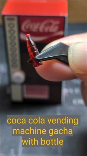 #cocacola vending machine #gacha with glass #coke
