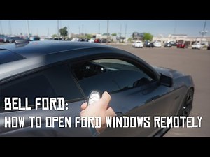 *FORD* How To Open Car Windows From Outside w/Key Fob