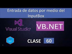 60.Programación en Visual Basic. Net con Visual Studio 2019||Entrada de datos por medio del InputBox