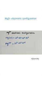 mg2+ electronic configuration #shorts #shortvideo #electronicconfiguration