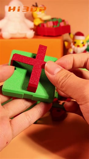 3D Printed Monster Gift Box #3dprinting #christmas #prank