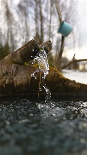 Flowing Water | Calm Nature Sounds & Classical Music #calmshorts