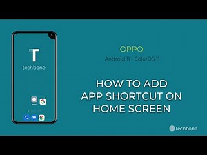 How to Add an App shortcut on Home screen - Oppo [Android 11 - ColorOS 11]
