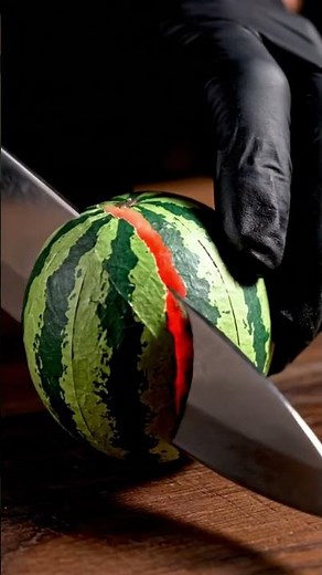 “Cutting a Paper Watermelon — The Most Satisfying Sound Ever 🎧✨”