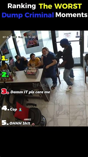 Ranking Worst Dumb Criminal Moments 😂🚔|Fed-ED #ranking