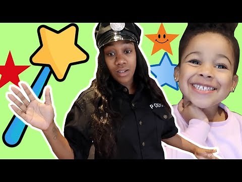 Cali's Pretend Magic Wand Freezes FamousTubeKIDS Mommy!