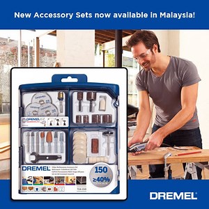 23K views · 69 reactions | Embarking on more projects? Here are more accessories for you to attach to your rotary tools! We've just launched the 150 pieces DREMEL® Multipurpose Accessory Set (724), 100 pieces DREMEL® Multipurpose Accessory Set (723) and the Dremel EZ SpeedClic Multipurpose Accessory Set (SC725). Get them here: https://shopee.com.my/dremel.my | Dremel Malaysia | Facebook