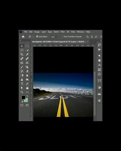 Create Realistic Perspective Text Effect in Photoshop #shorts #reels