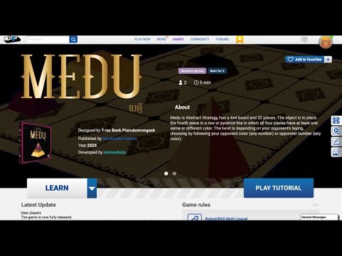 Boardgame Arena Tutorial - Medu