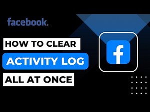 How To Clear Facebook Activity Log All At Once !