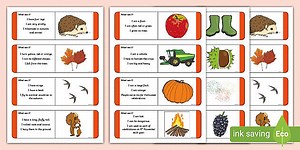 'What Am I?' Autumn Animals and Objects