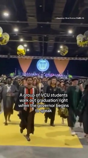 A group of students stood up and walked out of VCU’s graduation ceremony on Saturday morning in Richmond as Governor Glenn Youngkin (R - Virginia) delivered his commencement address. Prior to the event, multiple groups, including the school’s NAACP chapter and a group called ‘Not Welcome at VCU’ said graduates were willing to walk out of the ceremony when Youngkin spoke. VCU students who spoke at a recent Board of Visitors meeting said they were upset with Youngkin’s perceived interference with 