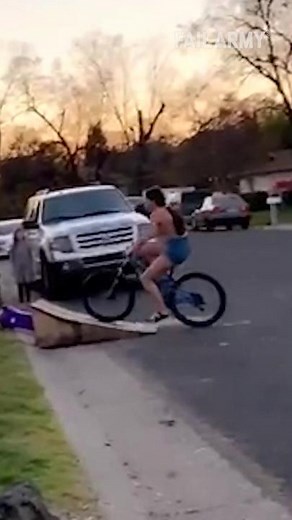 Third time's the harm 😂 #FailArmy #funnyfails #bikefail