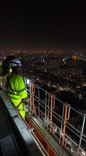 4 Metres a Day. Non-Stop. The Concrete Core Rose 240 Metres in 60 Days Without Pausing.