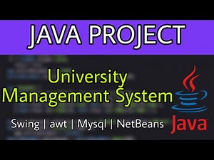 University Management System | Java Project | MySQL NetBeans | Without Drag and Drop | Proper Coding