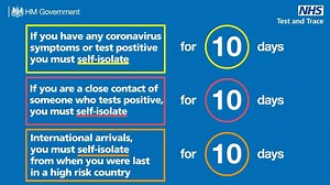 The self-isolation period is 10 days for: ▶️ people who test positive for #COVID19 ▶️ contacts of positive #COVID19 cases ▶️ arrivals from countries not on the travel corridor list Find out more 👇 https://www.nhs.uk/conditions/coronavirus-covid-19/self-isolation-and-treatment/how-long-to-self-isolate/ | Department of Health and Social Care - DHSC