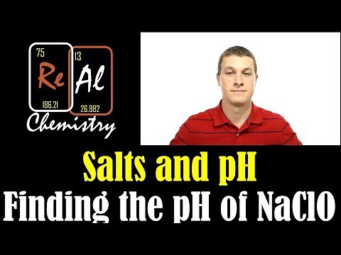 How to find the pH of NaClO - Real Chemistry