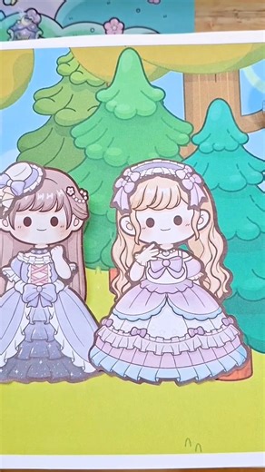 Dress up paperdoll princess sticker decorate notebook #sticker #paperdoll