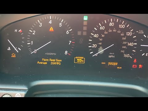 How to Turn off Maintenance Required and Low Tire - Lexus LS430
