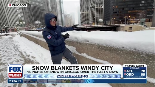 412K views · 3.9K reactions | LET IT SNOW ❄️: Winter is here to stay for Chicago residents, as an additional 4 to 5 inches of snow from an Alberta Clipper piled onto accumulations from the historic post-Thanksgiving storm, bringing the areas nine-day snow total to 15 inches and it's not letting up. FOX Weather Correspondent Robert Ray details the recent snowy conditions and what locals have to say about it: #chicago #snow #winter #foxweather | FOX Weather | Facebook