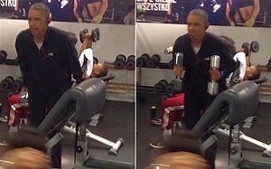 Barack Obama gym session: US president's workout secretly filmed in Poland