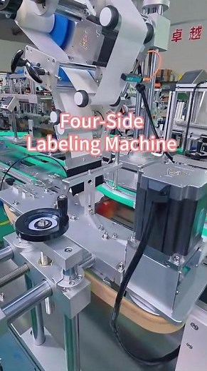 Food Container Four-Side Labeling Machine | Automatic Plastic Box Labeling Machine