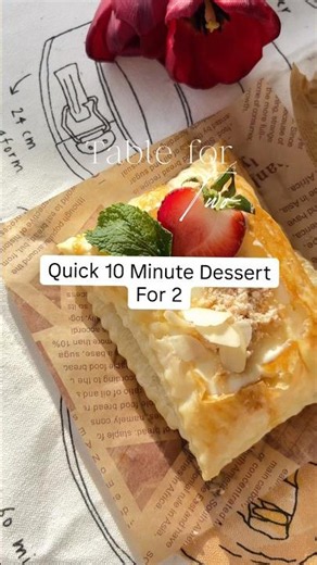 Quick 10 minute Dessert | Strawberry Cheesecake Puffs!
