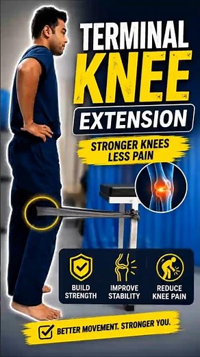 Terminal Knee Extension (TKE) | Best Exercise for Knee Pain #shorts #kneepain #physiotherapy #viral