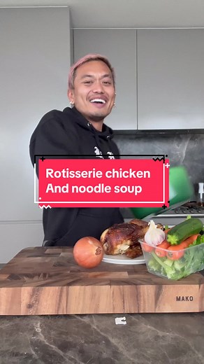Simple Rotisserie Chicken Noodle Soup
