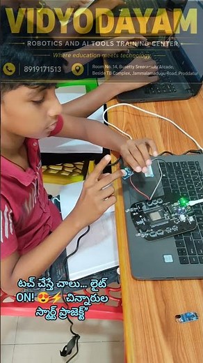 😲 Touch Sensor Light Project by 6th Class Kids | Arduino Robotics for Beginners 🤖💡