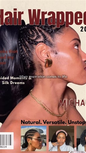 Michaele 🦋 on Instagram: "The inspiration for the hair wrapped 2025 cover came from the Hype Hair Magazine and I actually took inspiration from this Jada Pinkett cover and the Lauryn Hill cover. Check it out #hair #naturalhair #2025hairwrapped"