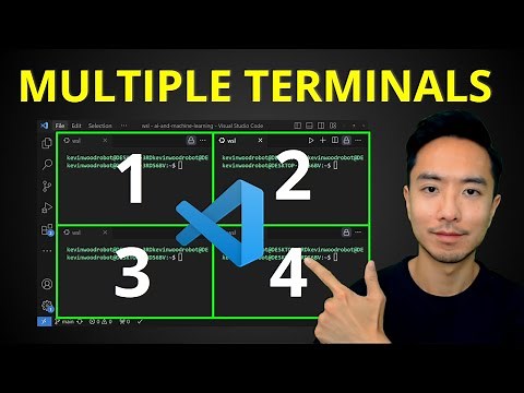 Multiple Terminals in VS Code (Horizontal Split and Vertical Split)