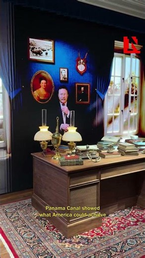 Trump Talks With AI Theodore Roosevelt During Library Visit