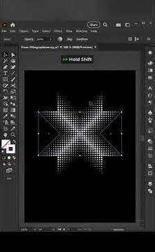 How to Create a Halftone Dot Abstract Pattern in Adobe Illustrator #adobeillustrator #shorts