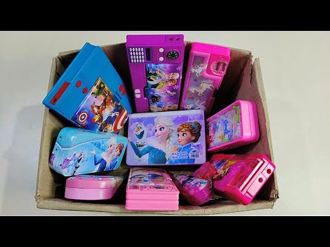 Box Full Of Geometry Box | avengers geometry box 😍, jumbo geometry box 🥰, calculator key pencil box