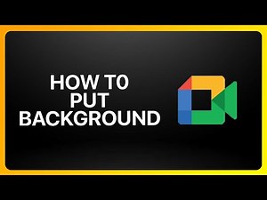 How To Put Background In Google Meet Tutorial
